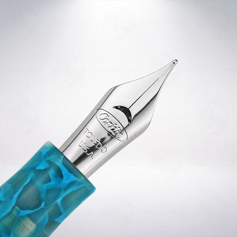 美國 Conklin All American 鋼筆: 土耳其寧靜/Turquoise Serenity-細節圖3