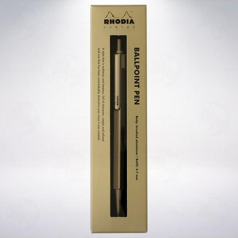 絕版! 法國 RHODIA scRipt 2022限定款原子筆: 金色/Gold-細節圖2