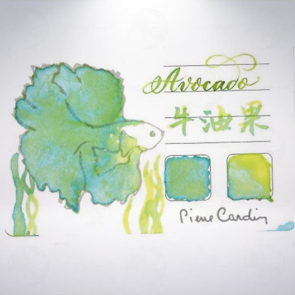 法國 Pierre Cardin 皮爾卡登 30ml 水果閃粉系列墨水: 酪梨綿綠-細節圖2