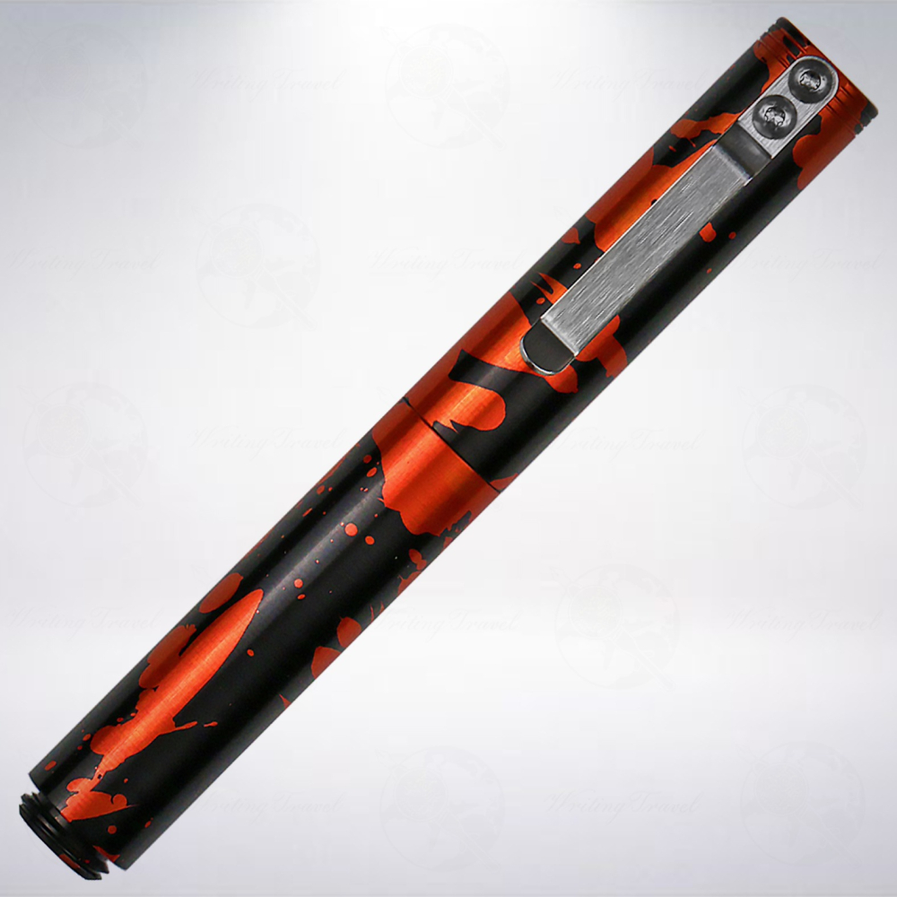 美國 Schon DSGN Classic Machined Pens 經典機械原子筆: 黑橘特別款-細節圖2