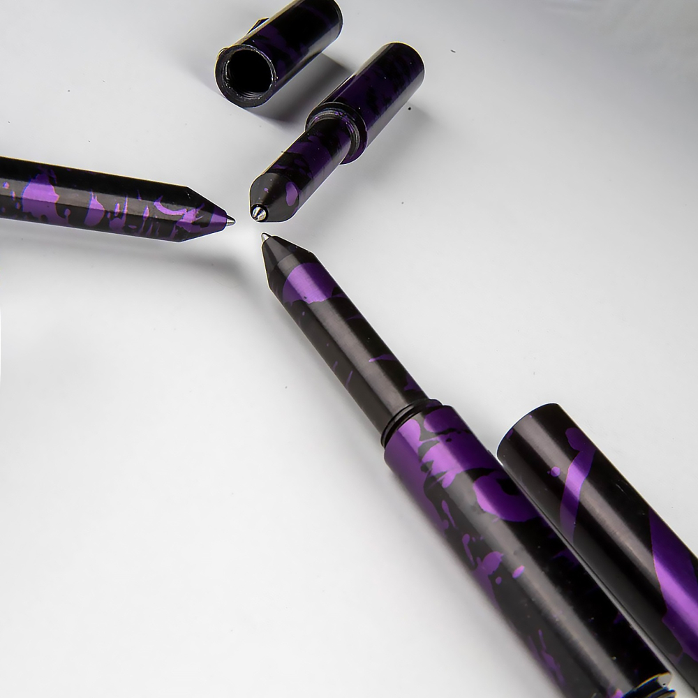 美國 Schon DSGN Classic Machined Pens 經典機械原子筆: 黑紫特別款-細節圖3