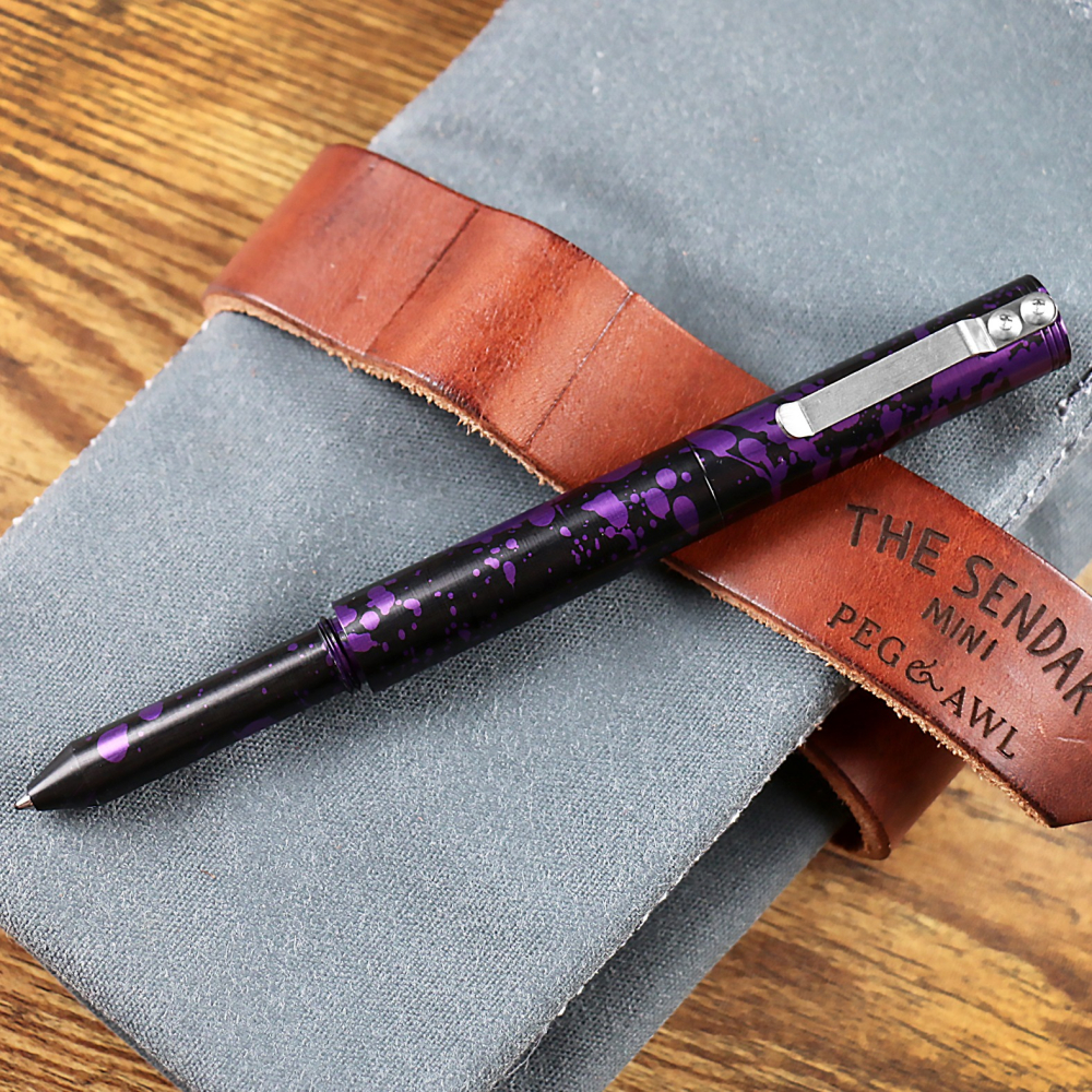 美國 Schon DSGN Classic Machined Pens 經典機械原子筆: 黑紫特別款-細節圖4