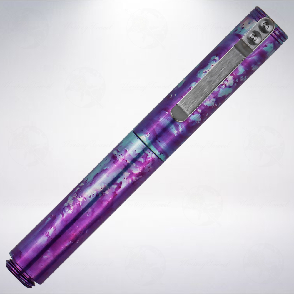 美國 Schon DSGN Classic Machined Pens 經典機械原子筆: 土耳其藍/紫色-細節圖2