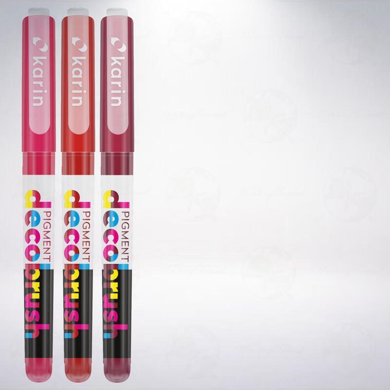 波蘭 Karin Pigment Decobrush 顏料軟筆刷麥克筆: 熱情色 (單支賣場)-細節圖2