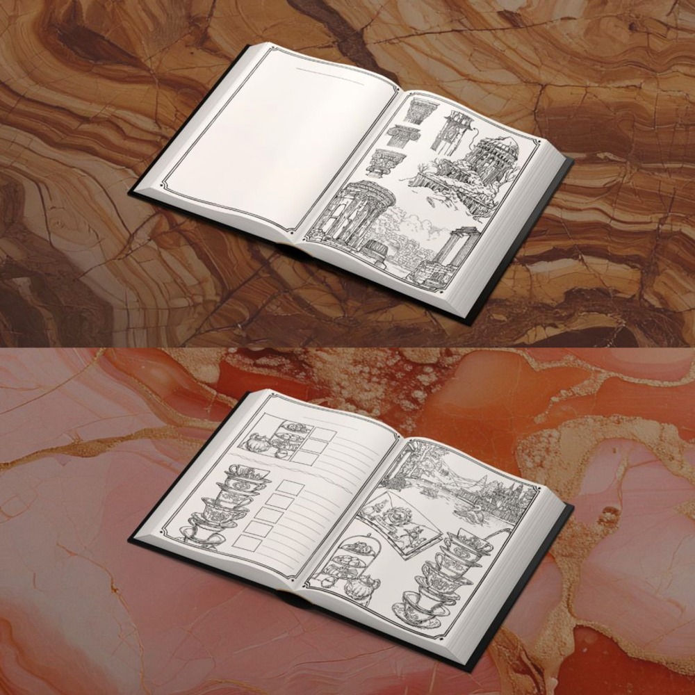 韓國 DOMINANT INDUSTRY 墨水填色檔案書: 靈藥日誌/A Log of Elixir-細節圖4