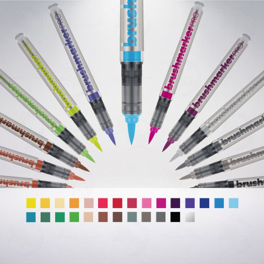 波蘭 Karin BrushmarkerPRO 進階27色軟筆刷麥克筆組-細節圖3