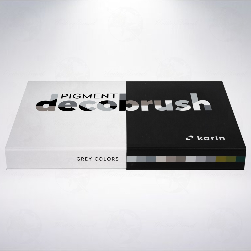 波蘭 Karin Pigment Decobrush 顏料軟筆刷麥克筆: 灰色組/Grey Colors-細節圖2