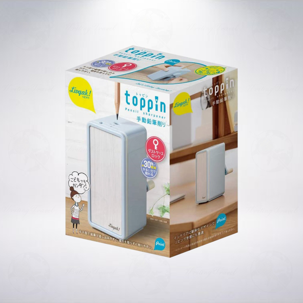 日本 SONIC toppin 手動削鉛筆機: 藍色-細節圖2