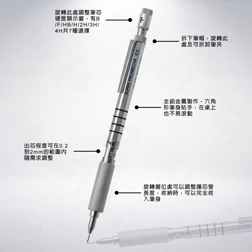 絕版! 日本 OHTO SUPER PROMECHA 製圖用自動鉛筆-細節圖2