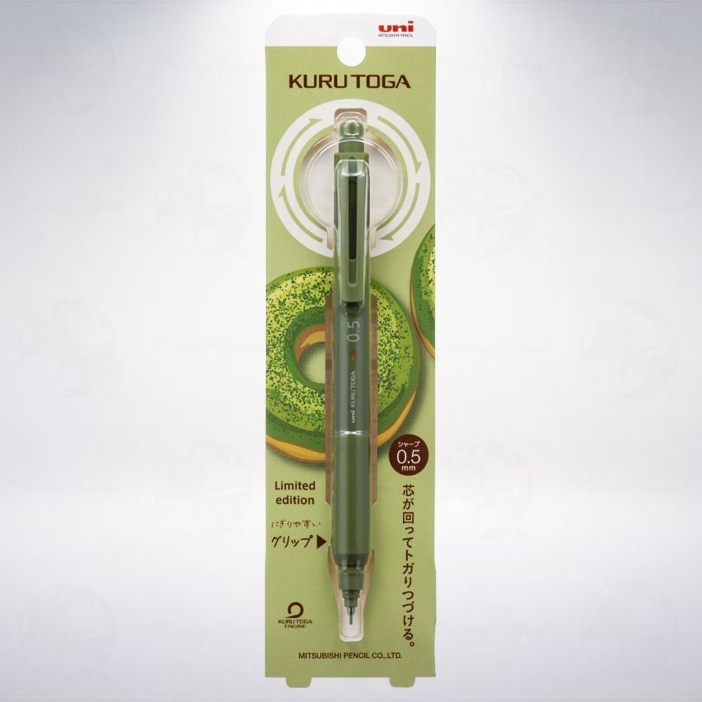 日本 三菱鉛筆 uni KURU TOGA KS 甜甜圈限定版轉轉自動鉛筆: 抹茶色/Matcha-細節圖2