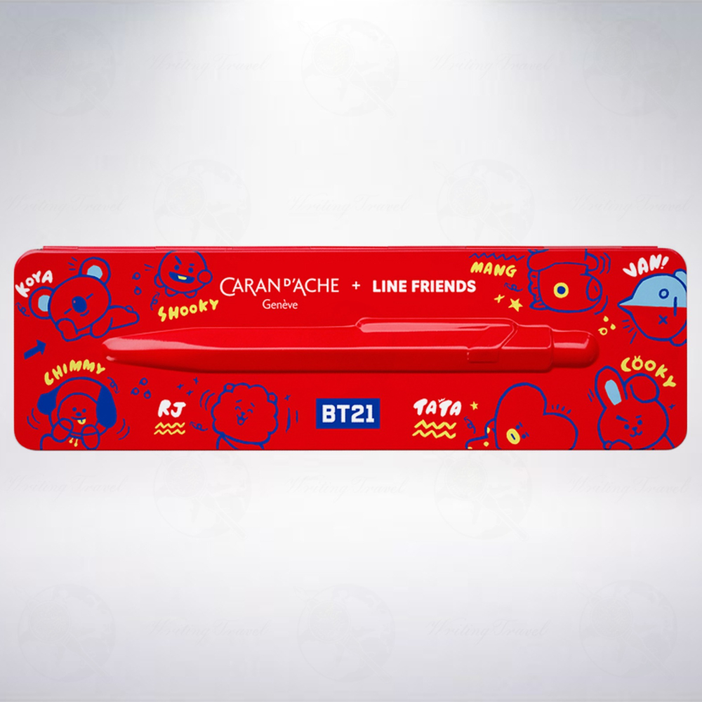 瑞士 卡達 CARAN D＇ACHE 849 LINE FRIENDS 聯名款限量版原子筆: 宇宙明星BT21-細節圖2