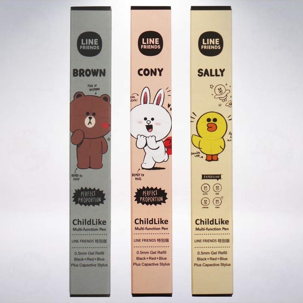 台灣 蒙恬 IWI LINE FRIENDS 聯名特別款 Child Like 童趣三用筆-細節圖2