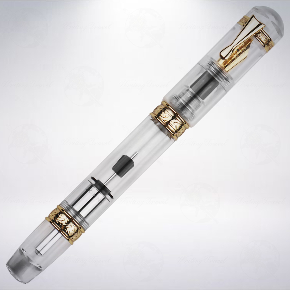 中國 末匠 MAJOHN 全透明真空上墨金夾鋼筆-細節圖2