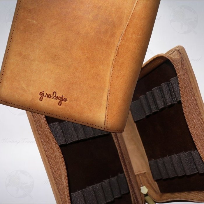 美國 Girologio 12支裝皮革筆袋-細節圖5