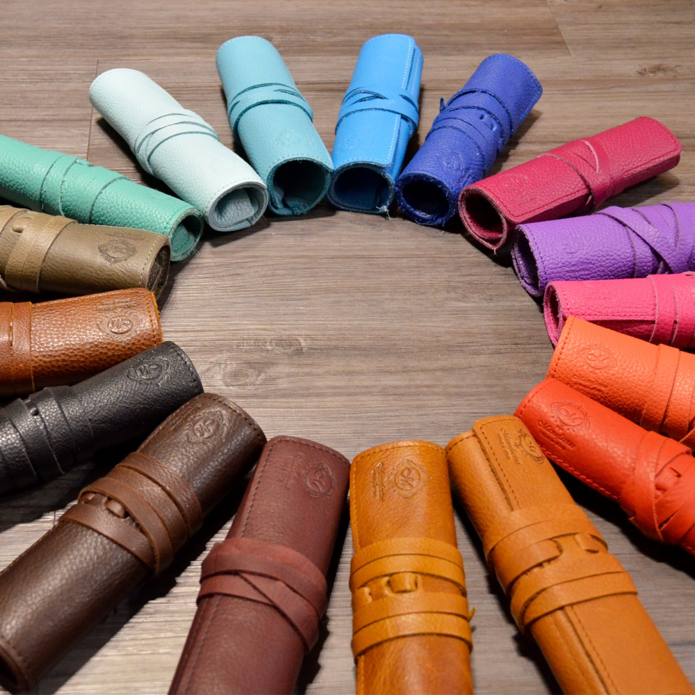 義大利 Manufactus 真皮筆袋 (4支裝)-細節圖3