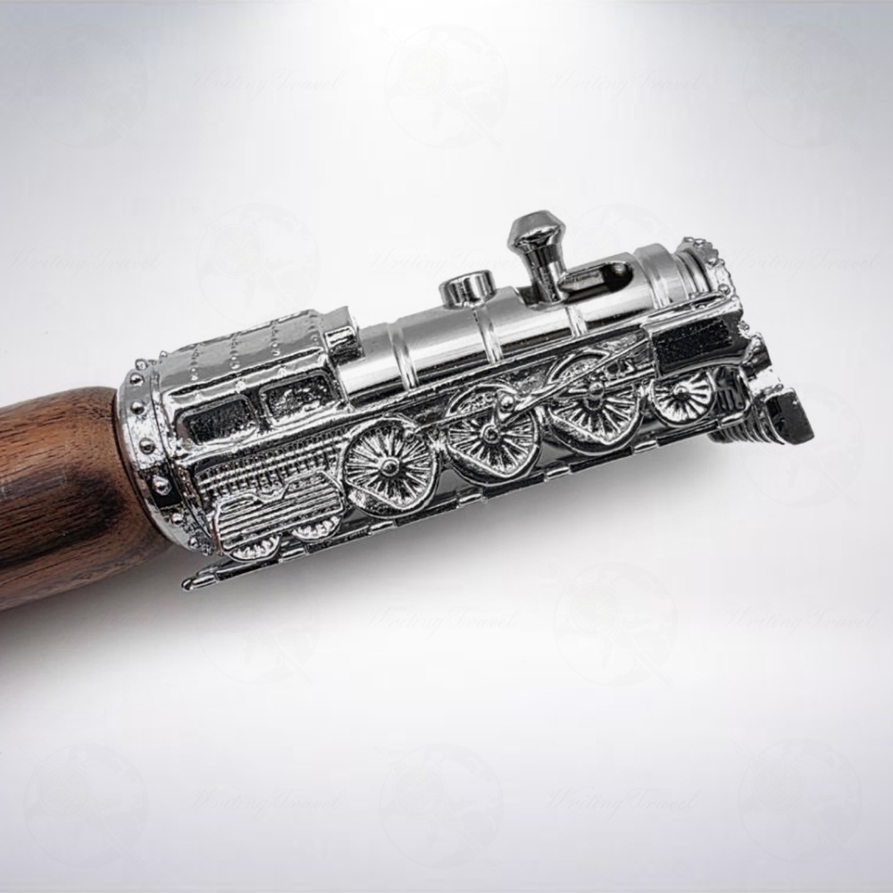 美國 PenLoco Forest 森語五景木軸手工原子筆: 森林小火車-細節圖2