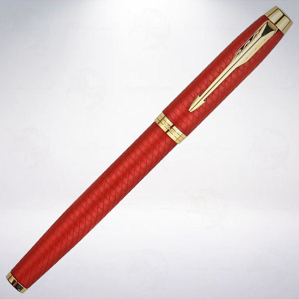 美國 派克 PARKER IM 經典系列豪華版鋼珠筆: 烈焰紅-細節圖2