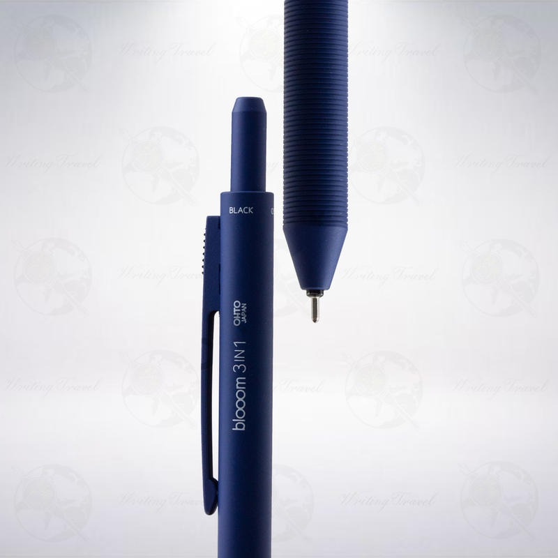 日本 OHTO bloom 3IN1 3機能多用筆: 牛仔藍/Denim Blue-細節圖2