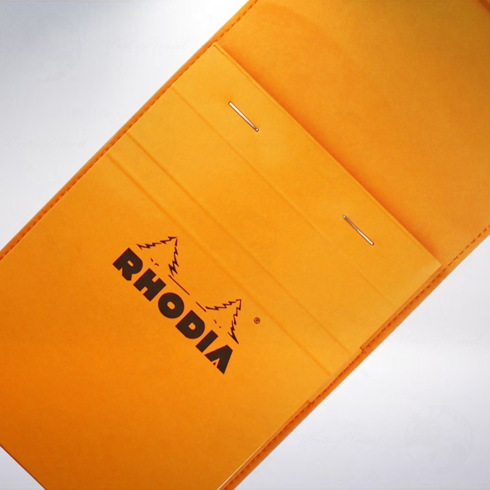法國 RHODIA ePURE A6 封套式上翻筆記本: 橘色/Orange-細節圖2