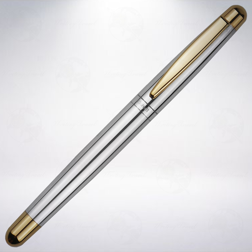 德國 OTTO HUTT 奧托赫特 DESIGN02 925純銀鍍金雙色鋼筆: 銀色筆尖-細節圖2