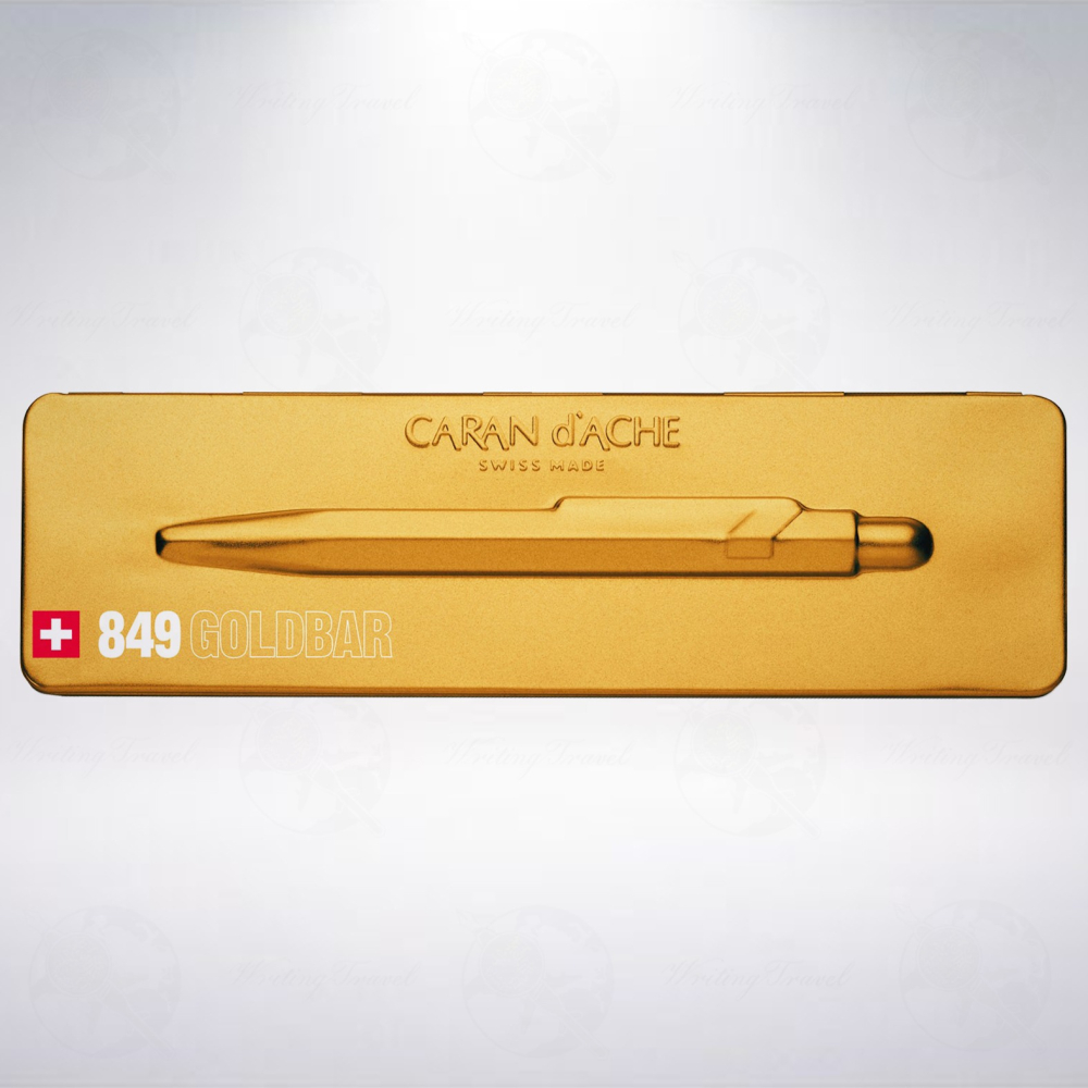 瑞士 卡達 CARAN D＇ACHE 849 特別版原子筆: 金條/Goldbar-細節圖2