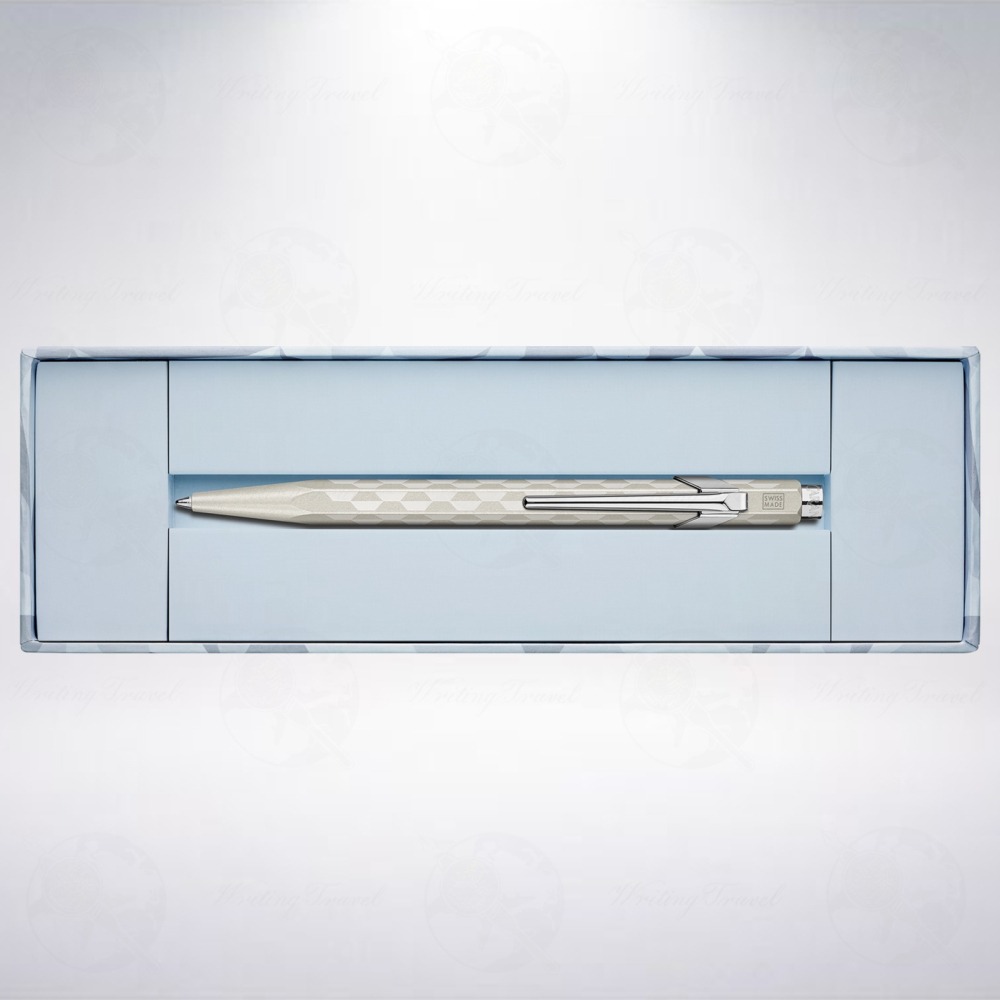 瑞士 卡達 CARAN D＇ACHE 849 Alpine Frost 2025聖誕限定版原子筆: 霜白-細節圖2