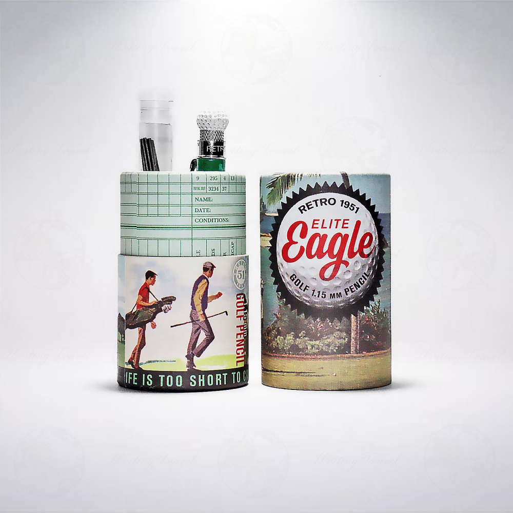 美國 Retro 51 ELITE Eagle 旋轉出芯式鉛筆: 高爾夫球/GOLF-細節圖2