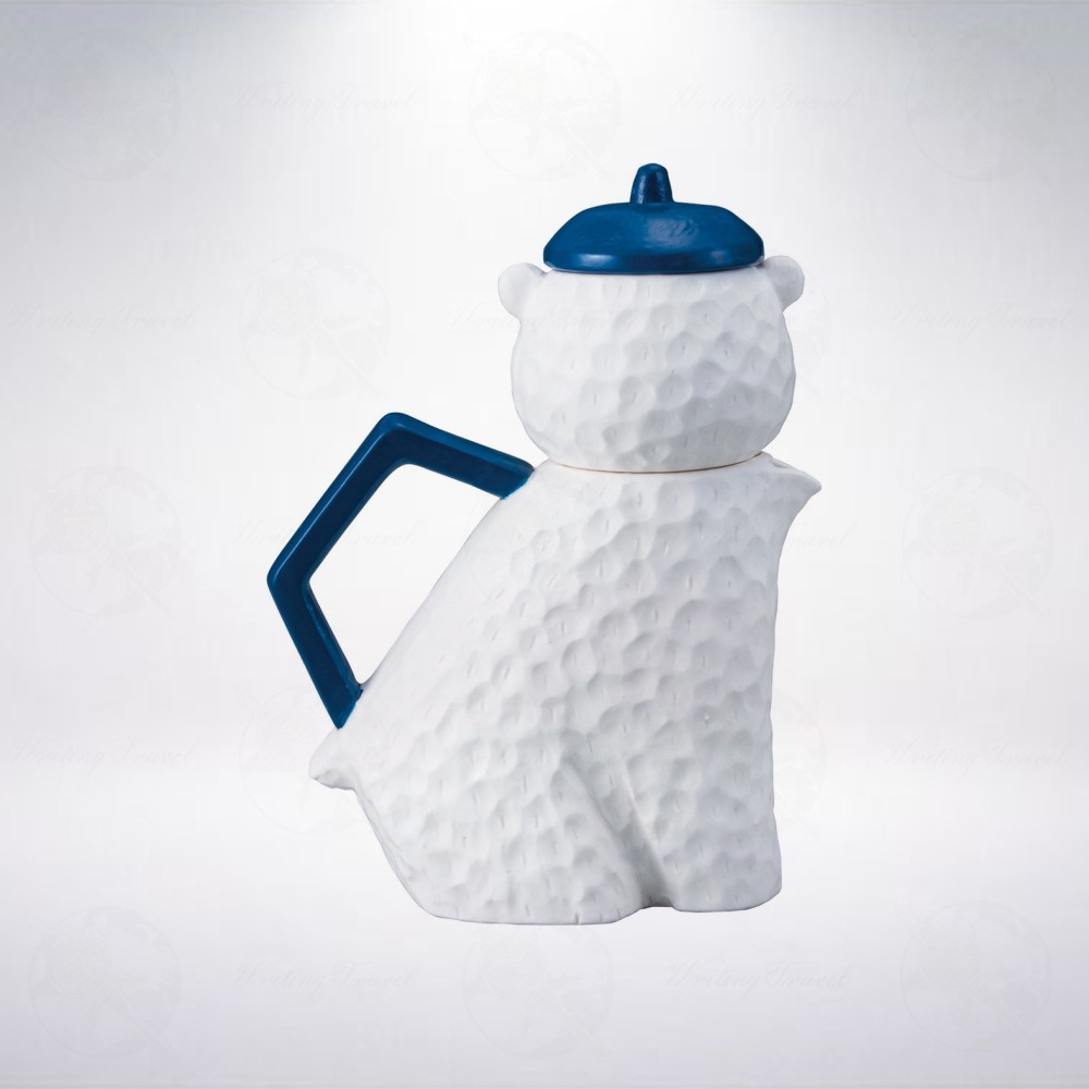 日本 sun art Beret Bear 北極熊造型茶壺-細節圖2