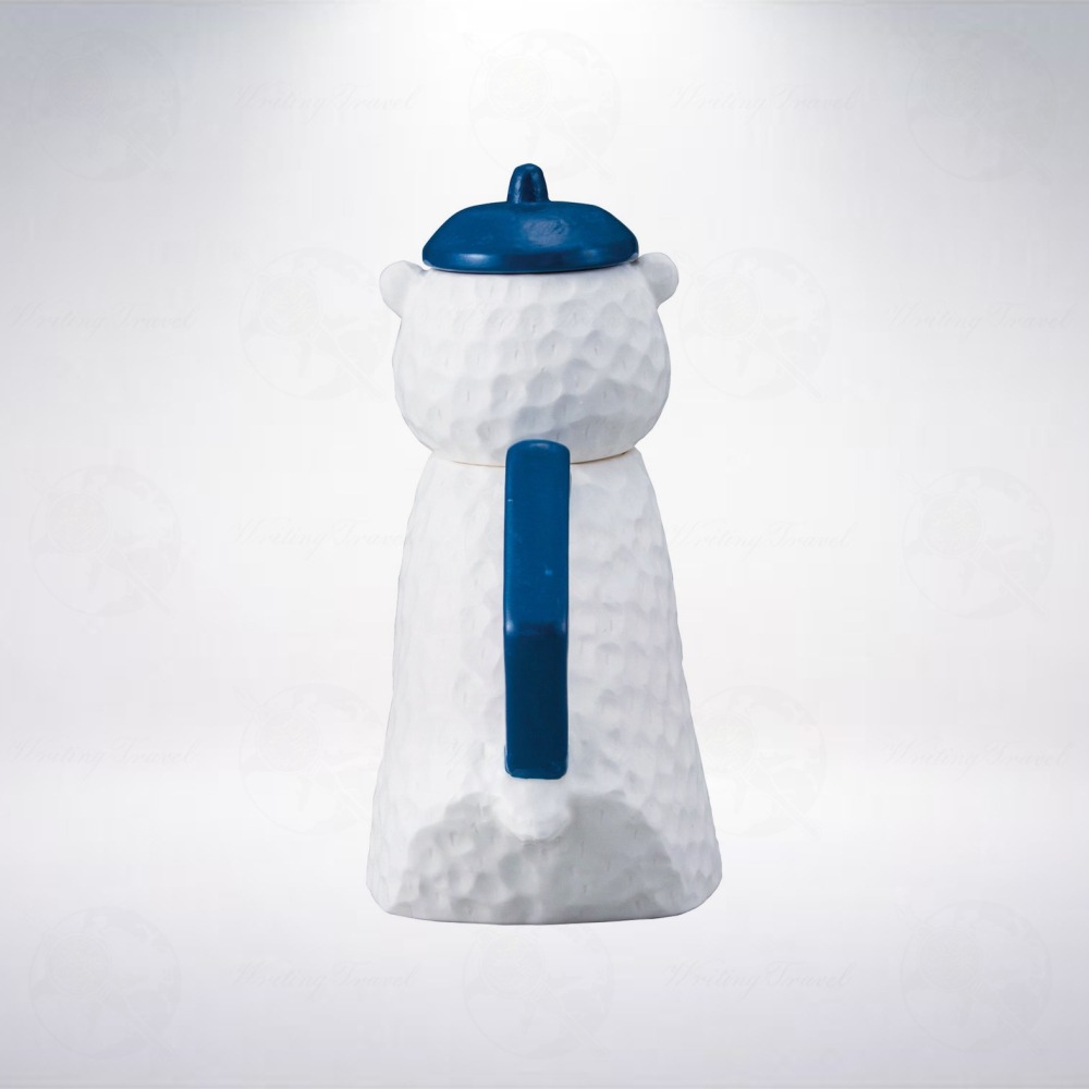 日本 sun art Beret Bear 北極熊造型茶壺-細節圖4