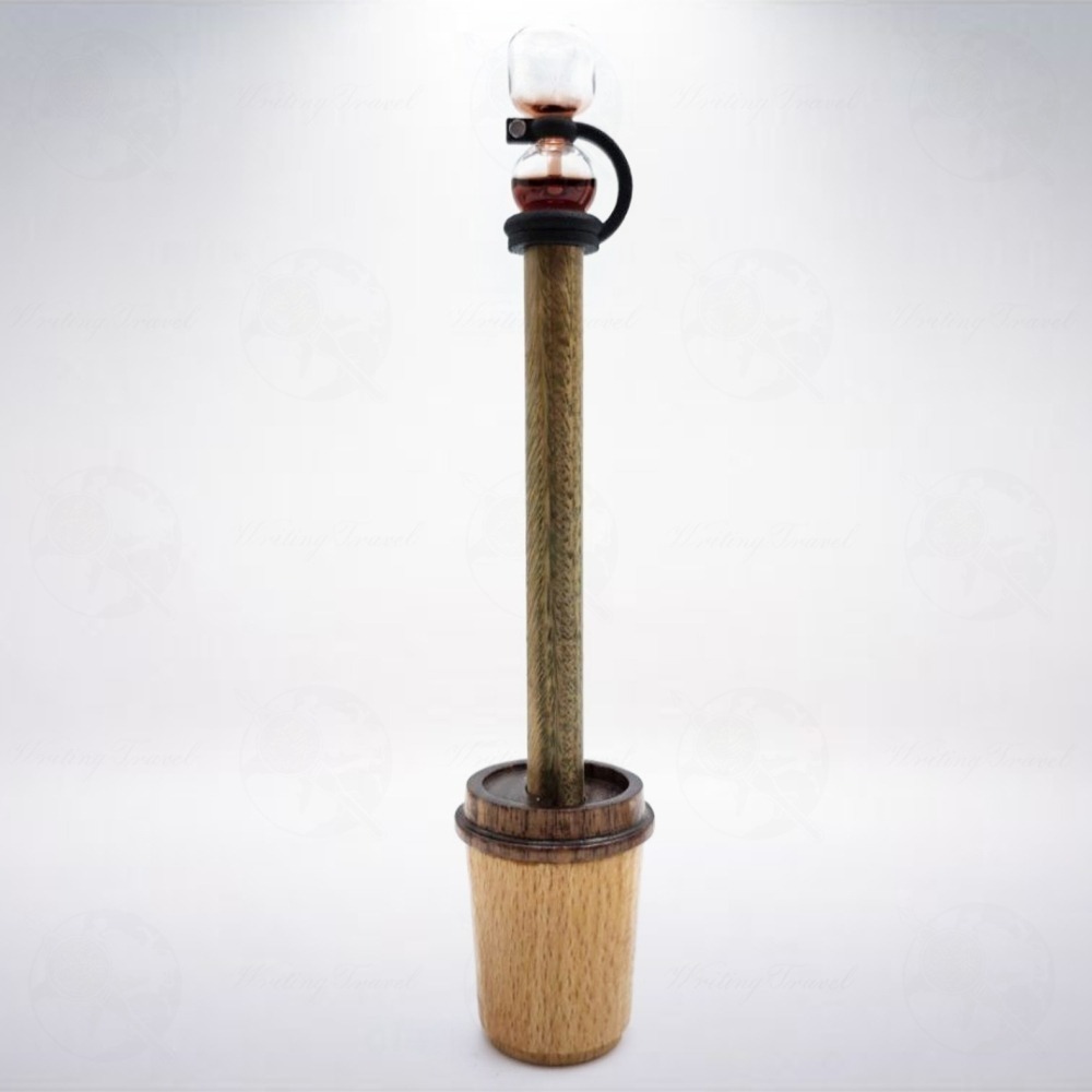 台灣 Fun See 虹吸咖啡 原子筆: 綠檀木-細節圖2