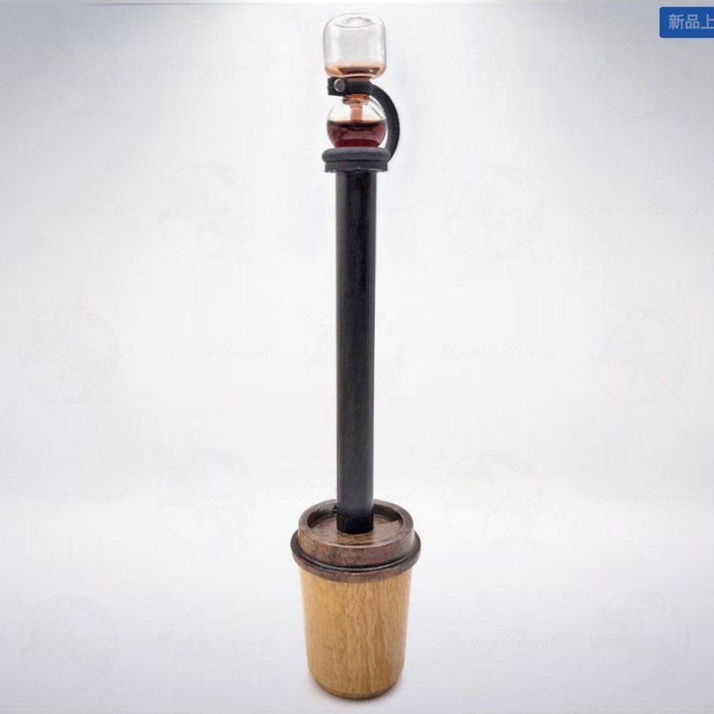 台灣 Fun See 虹吸咖啡 原子筆: 黑檀木-細節圖2