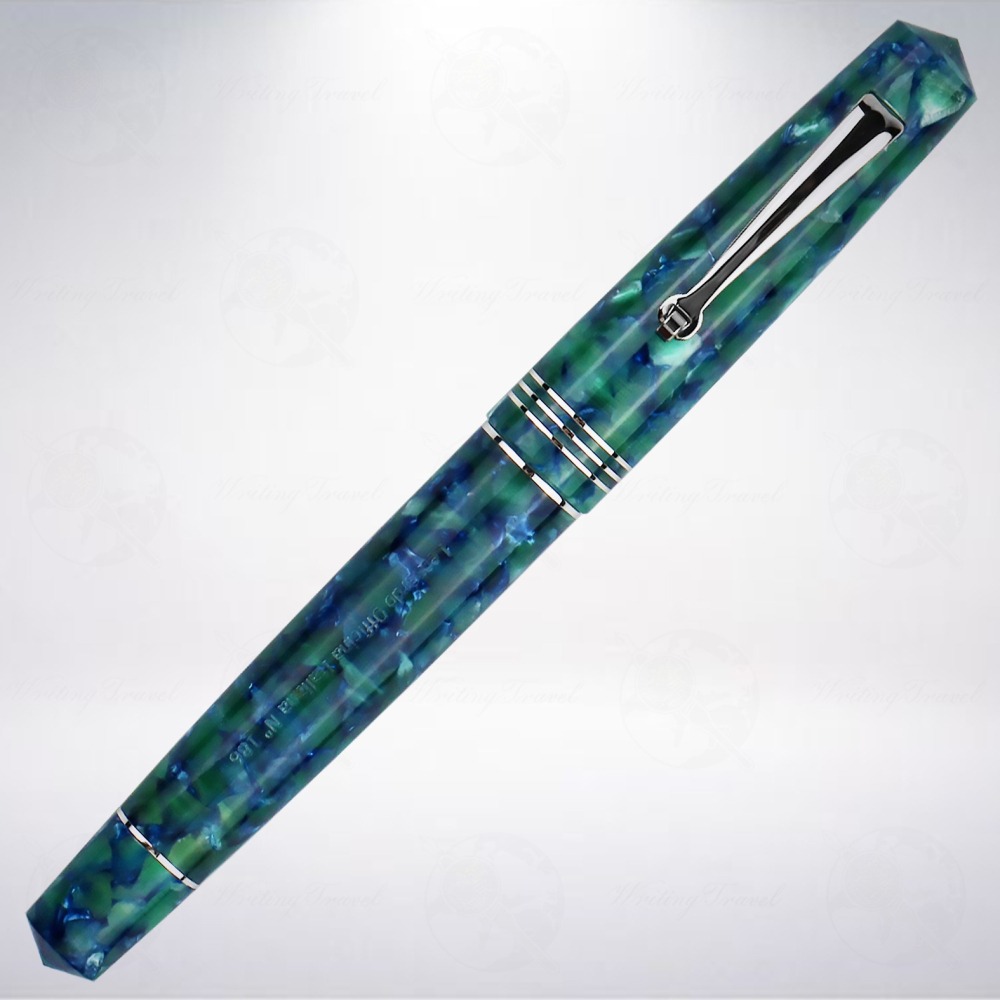 義大利 LEONARDO MOMENTO ZERO 鋼筆: 藍綠色/Green Blue-細節圖2