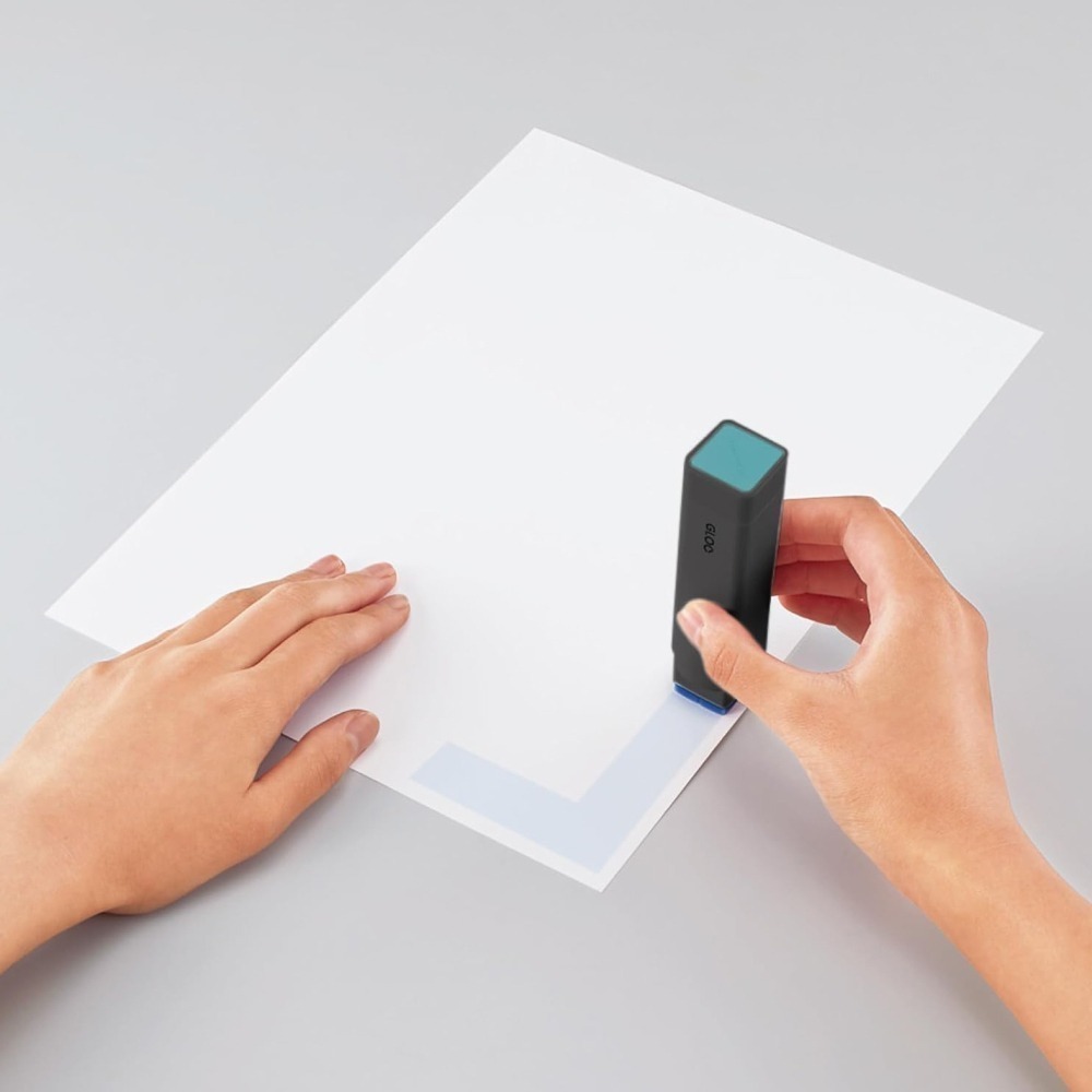 日本 國譽 KOKUYO GLOO 小尺寸方形口紅膠: 色消型(黑色特別款)-細節圖2