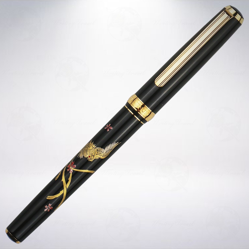 日本 Platinum 白金 18K 蒔繪鋼筆: 鳳凰-細節圖2