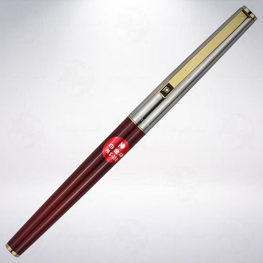 絕版! 日本 Platinum 白金 PAS-350 古董鋼筆: 酒紅色-細節圖2