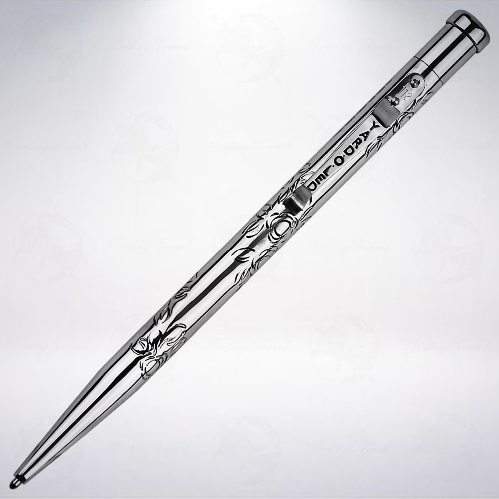 英國 YARD-O-LED 925純銀原子筆: 五月玫瑰/May Flower-細節圖2