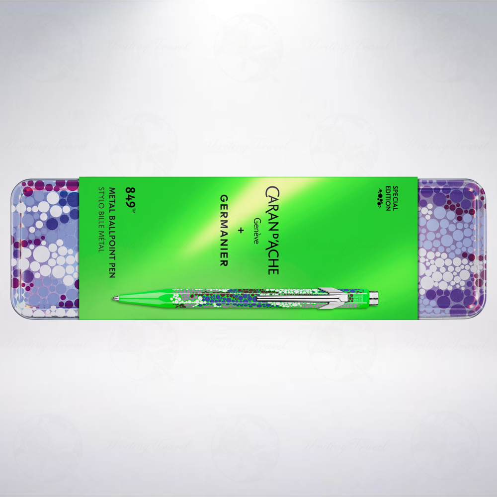 瑞士 卡達 CARAN D＇ACHE 849 GERMANIER 特別版原子筆: 綠色/Green-細節圖2