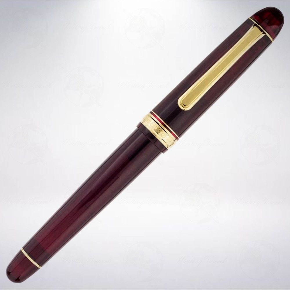 日本 Platinum 白金 #3776 Century 14K 鋼筆: 紅色/Bourgogne-細節圖2