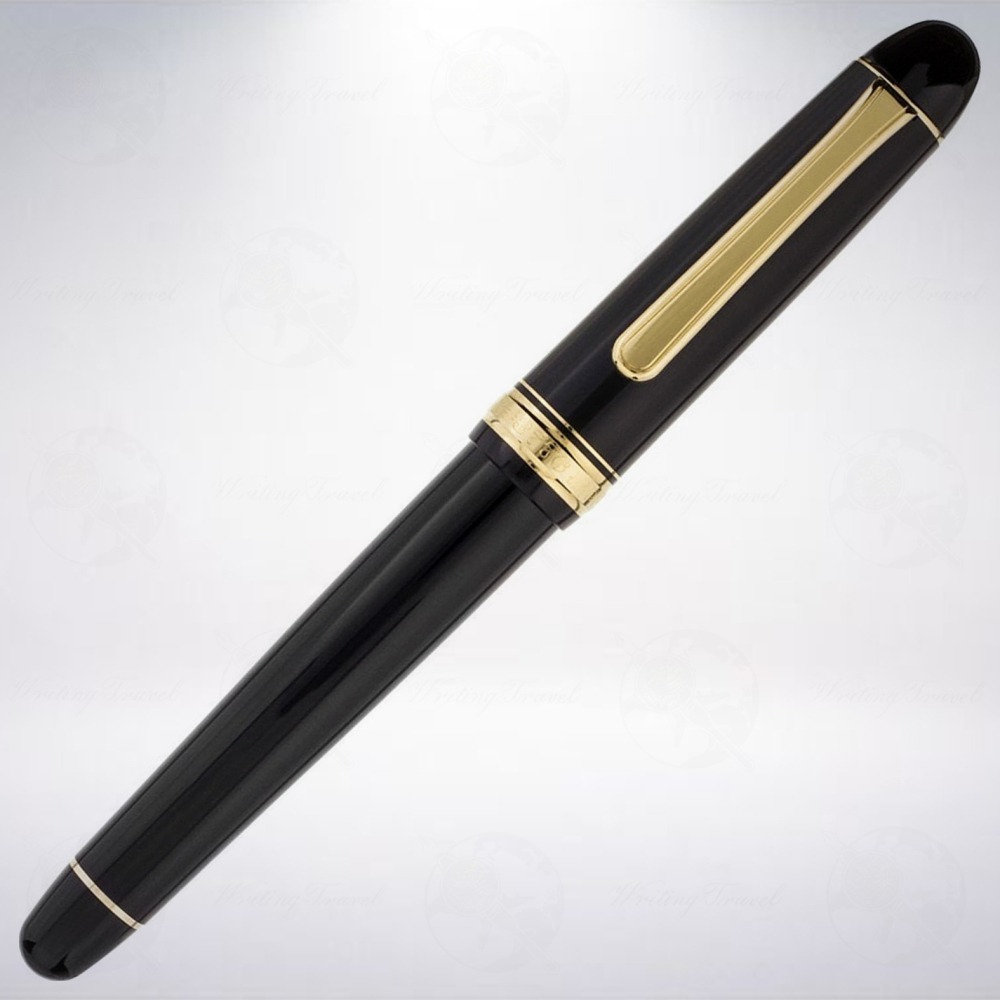 日本 Platinum 白金 #3776 Century 14K 鋼筆: 黑色/Black in Black-細節圖2