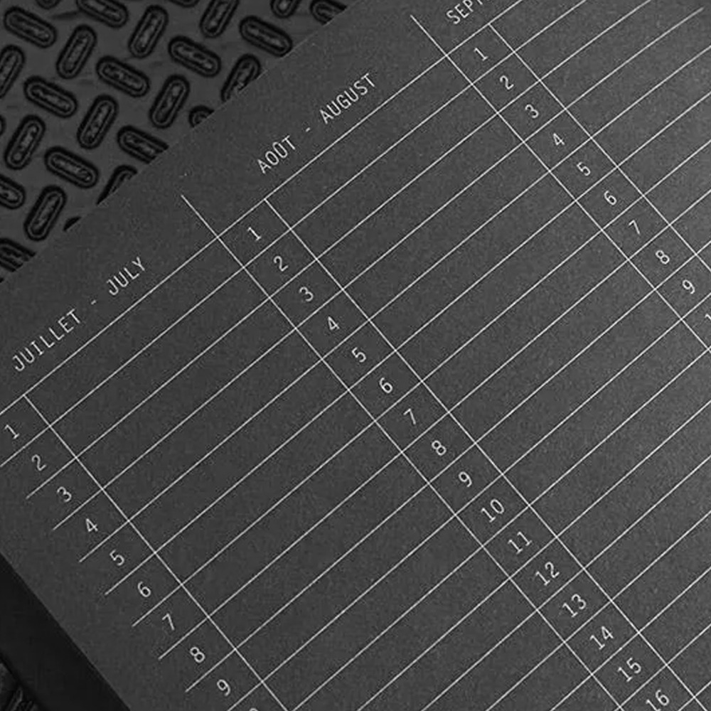 法國 RHODIA goalbook Creation A5 黑色內頁畫冊手帳: 玫瑰紅/Rosewood-細節圖2