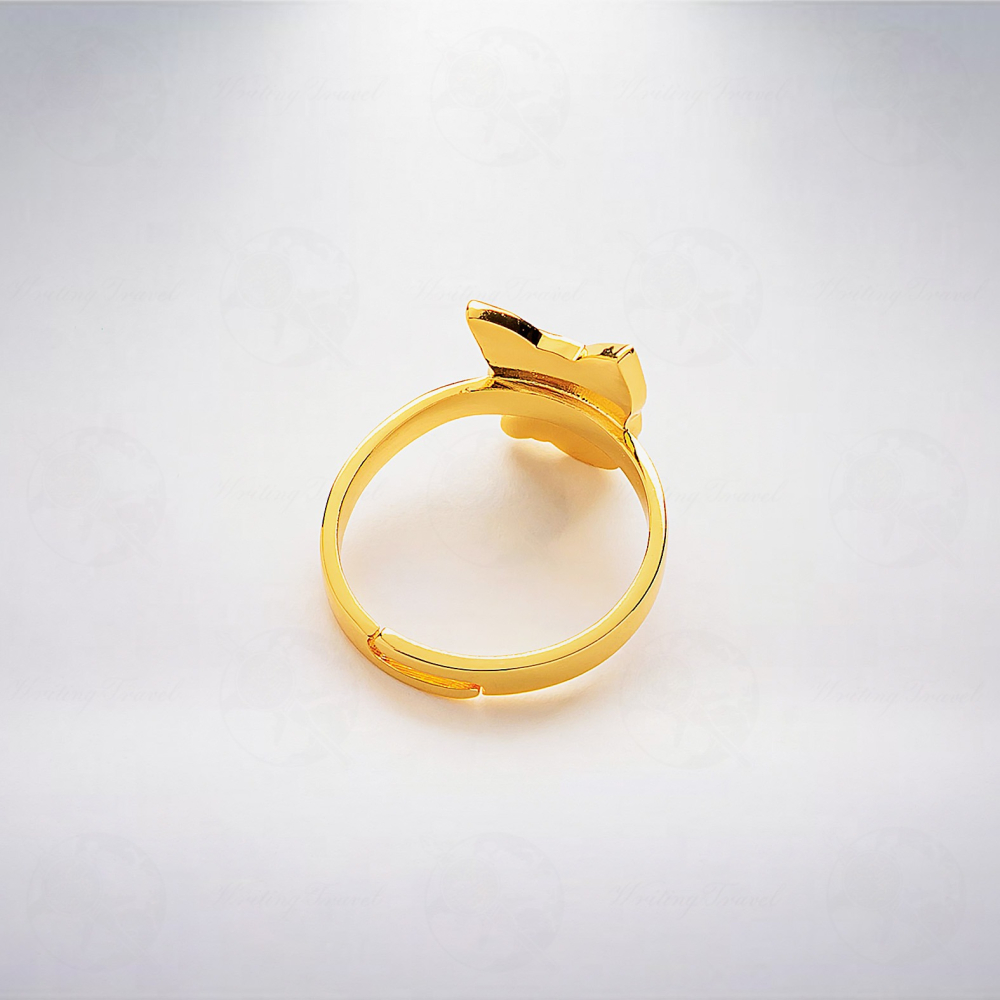 澳洲 Luis Creations Rikka 18K 可調式筆桿裝飾戒指-細節圖2