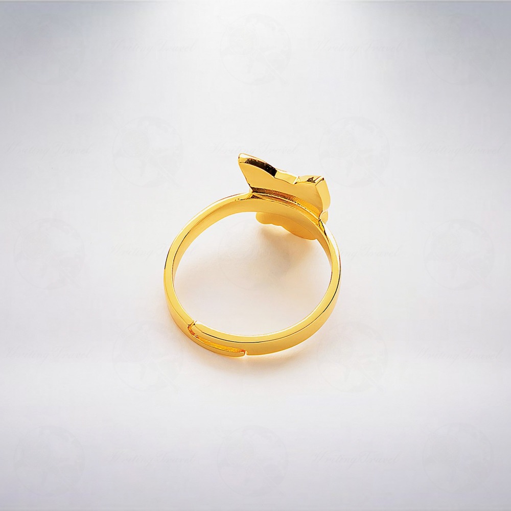 澳洲 Luis Creations Rikka 18K 可調式筆桿裝飾戒指-細節圖2