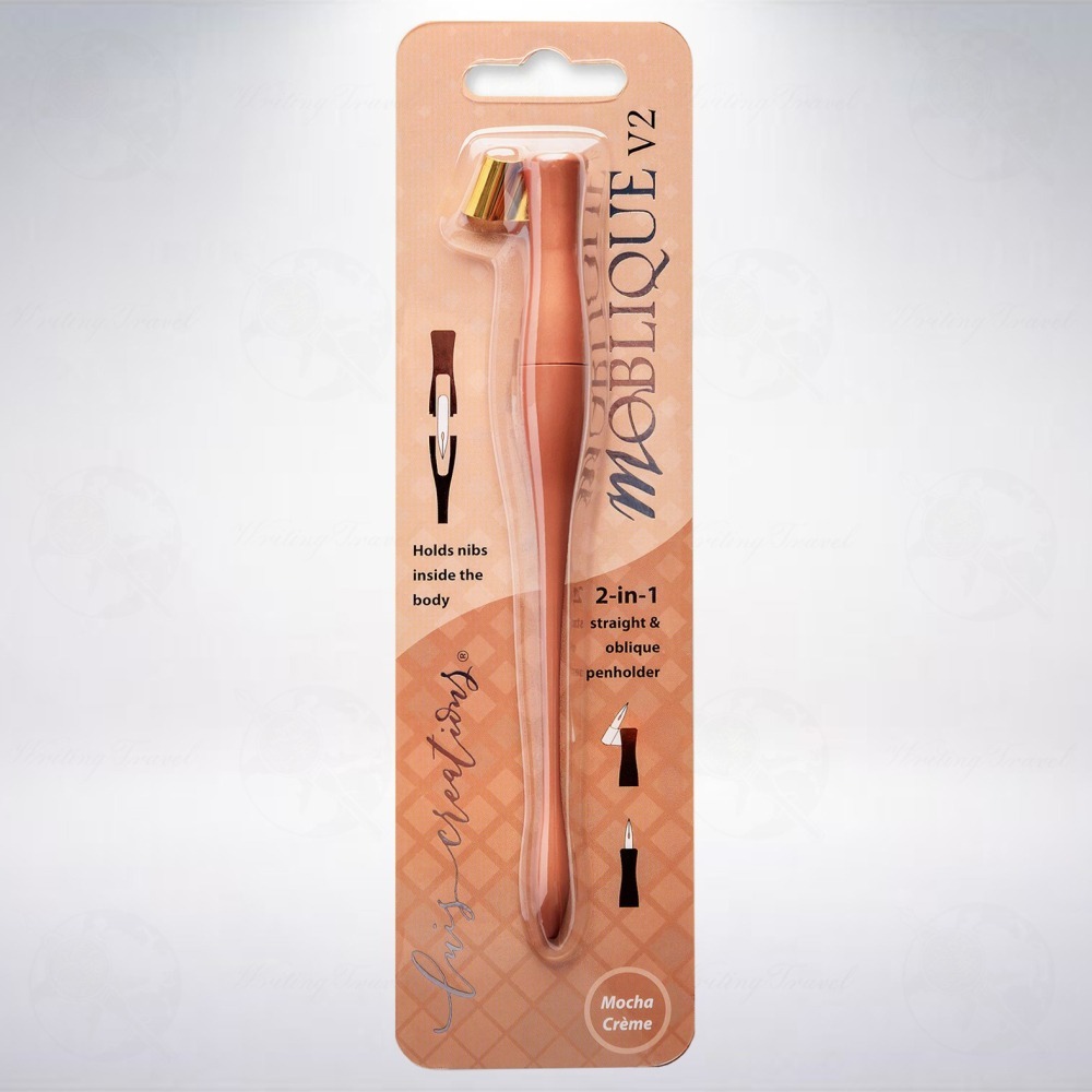 澳洲 Luis Creations Moblique V2 2合1斜/直筆桿: 摩卡奶油/Mocha Crème-細節圖4