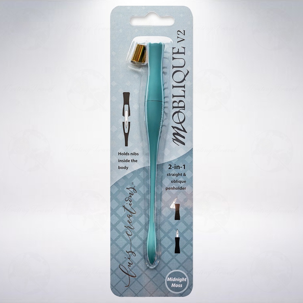 澳洲 Luis Creations Moblique V2 2合1斜/直筆桿: 午夜莫絲/Midnight Moss-細節圖4