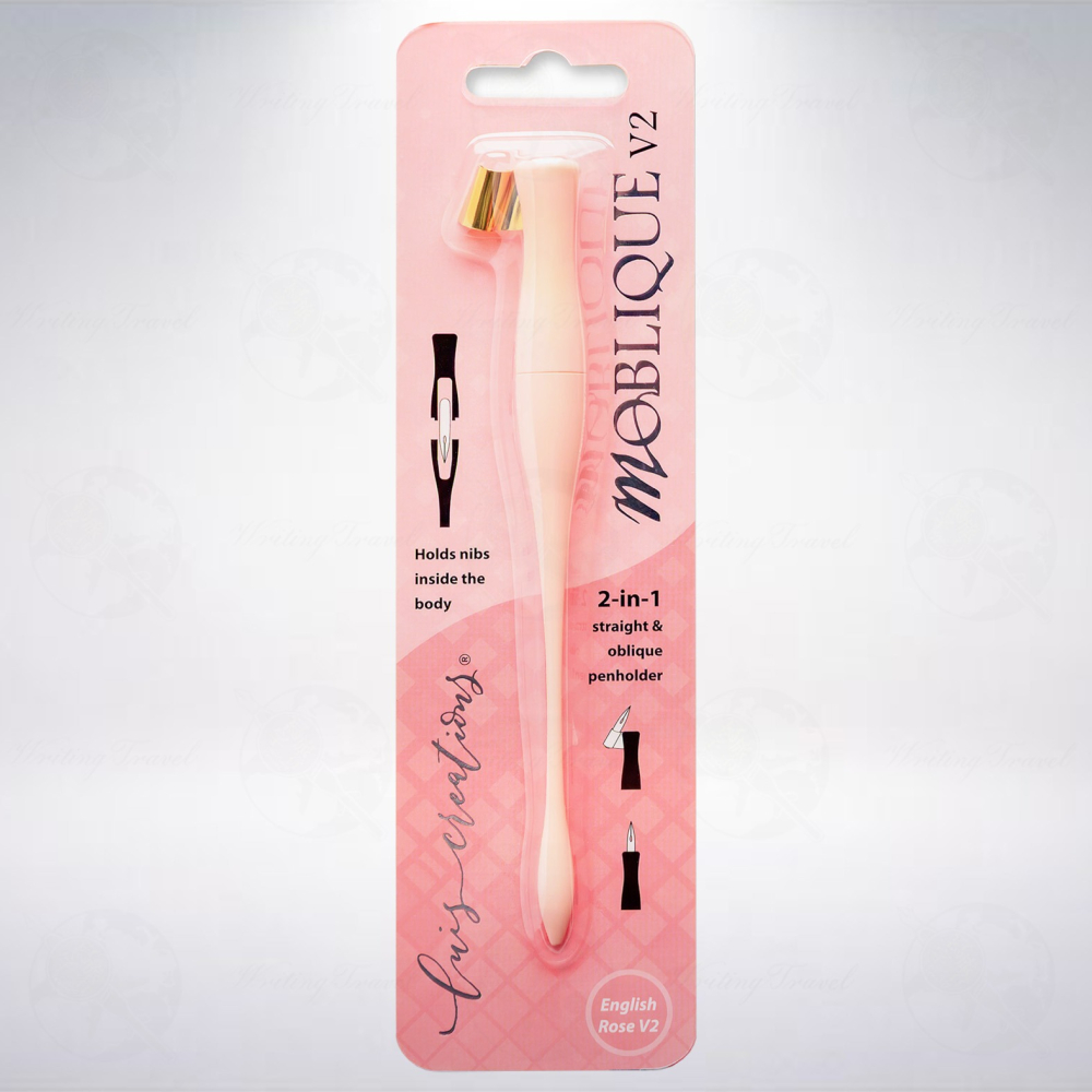 澳洲 Luis Creations Moblique V2 2合1斜/直筆桿: 玫瑰粉/English Rose-細節圖4