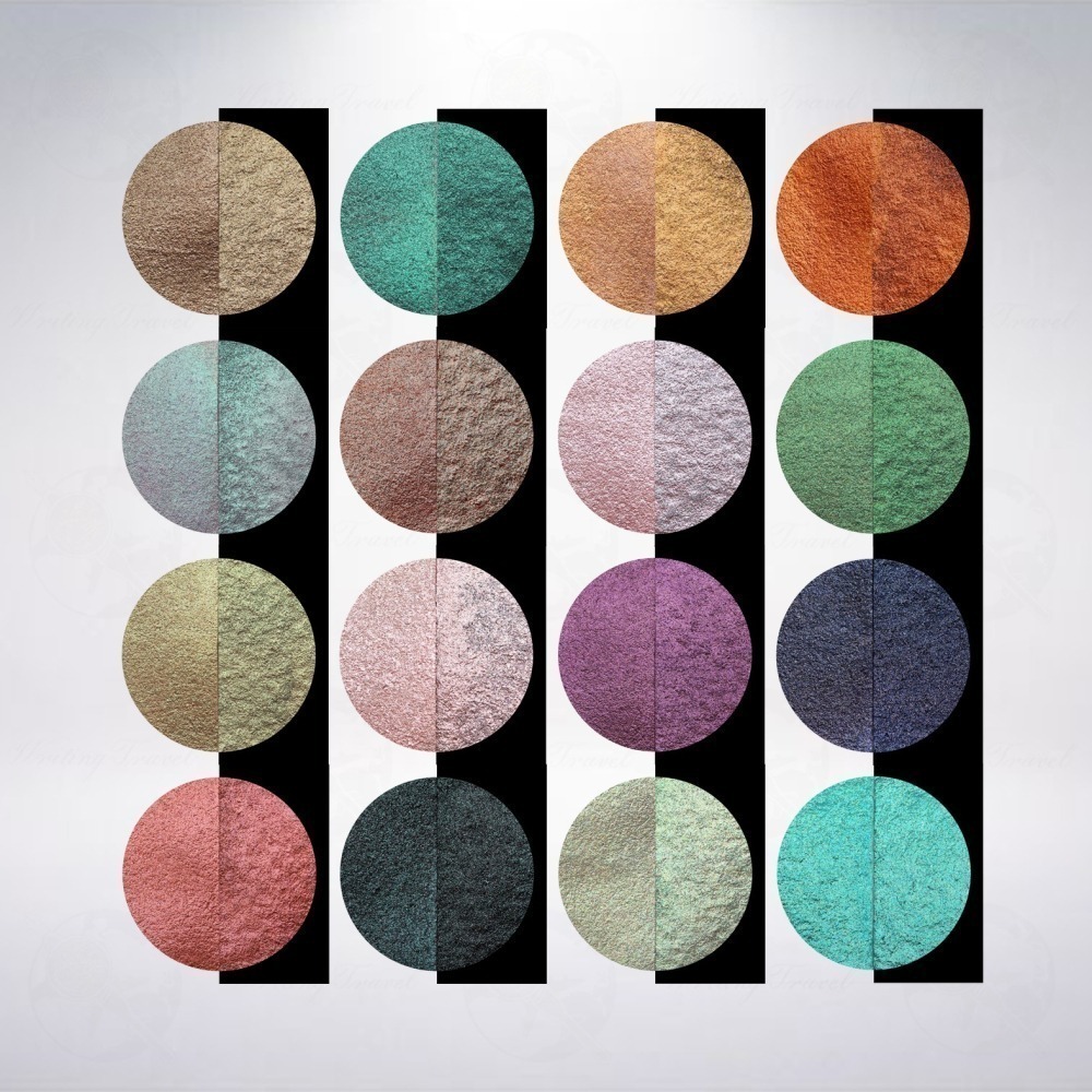 (2號專區) 德國 Coliro Watercolor Palette 珠光水彩粉餅 (單一販售區)-細節圖2