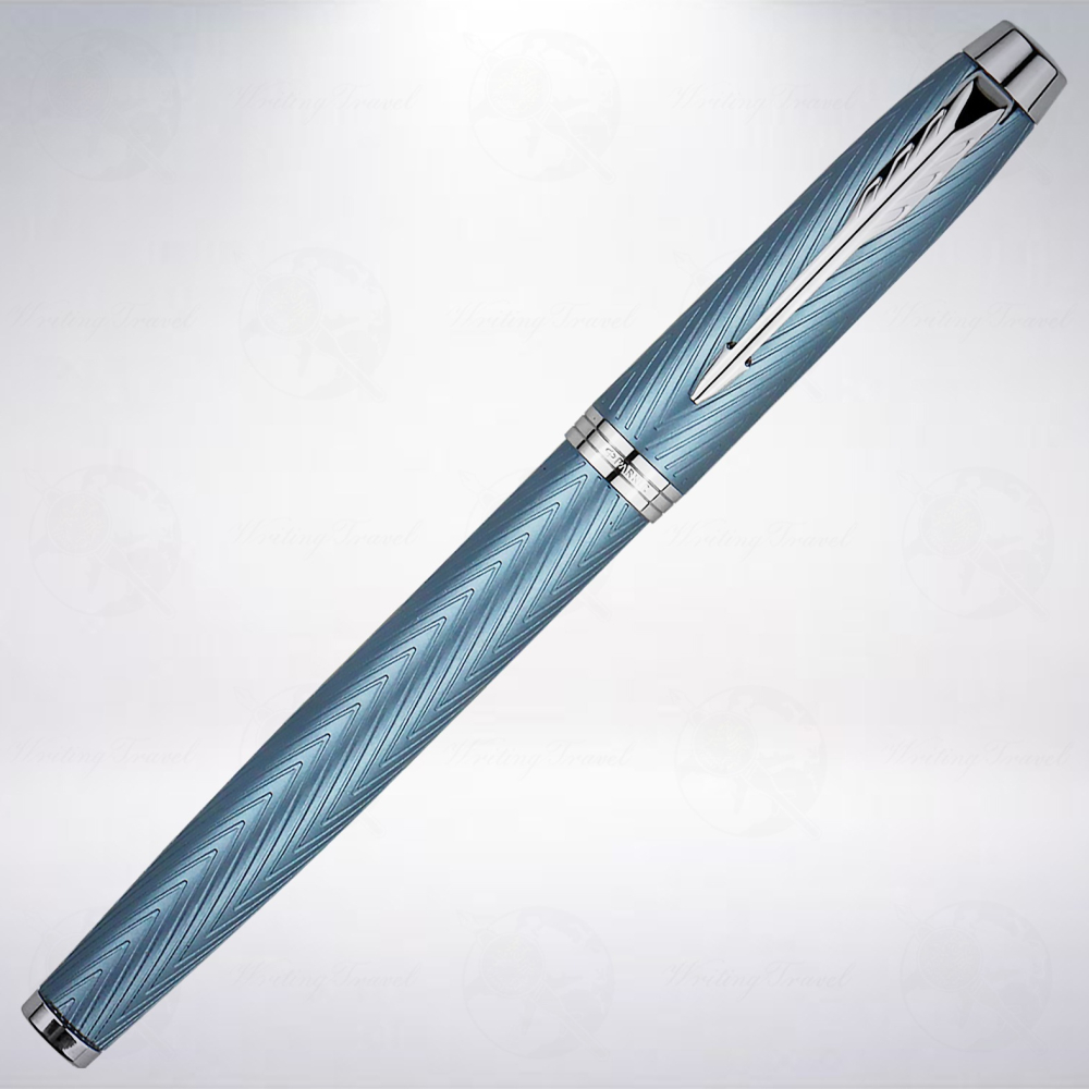 美國 派克 PARKER IM 經典系列豪華版鋼筆: 冰河藍-細節圖2