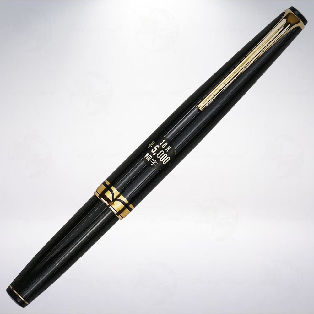 絕版! 日本 Platinum 白金 18K 茅形扁尖短鋼筆-細節圖2