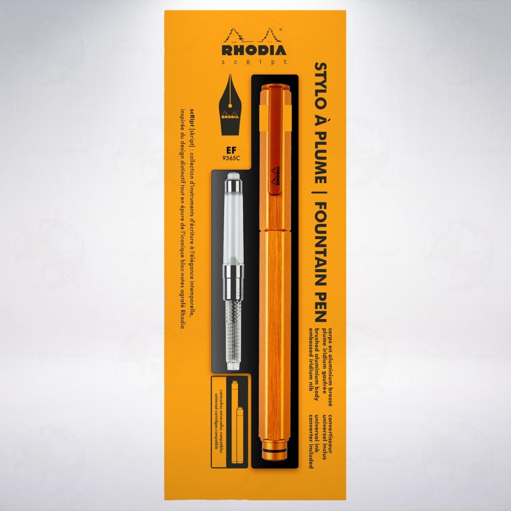 法國 RHODIA scRipt 經典鋼筆: 橘色/Orange-細節圖3