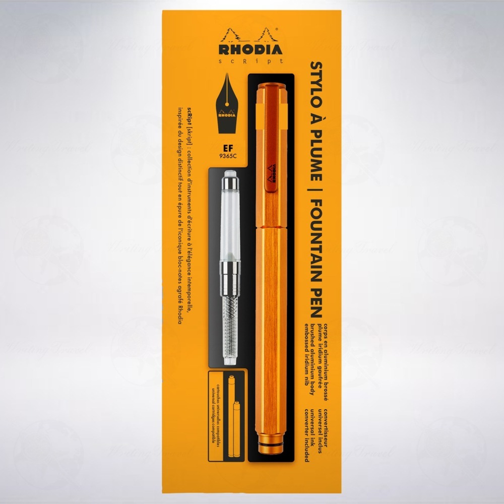 法國 RHODIA scRipt 經典鋼筆: 橘色/Orange-細節圖3